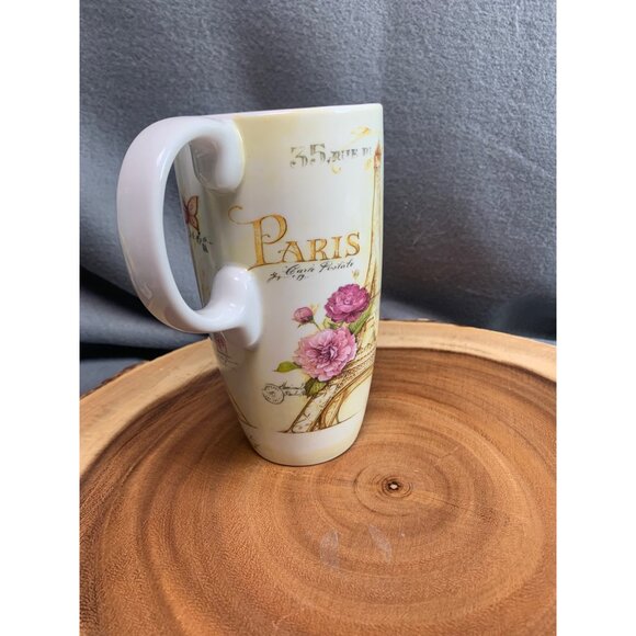 Paris Eiffel Tower 17 Oz. Floral Mug by Cypress Home - Picture 10 of 12